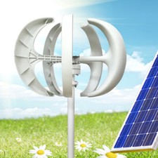 Aluminum Lantern Wind Turbine Generator Vertical Axis w/ Controller Kit 600W 12V