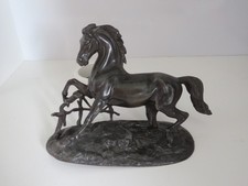 Antique spelter horse figurine - spelter,