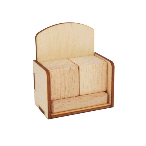 Mini wooden perpetual calendar - mini,