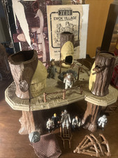 VTG Kenner Star Wars ROTJ Ewok Village Playset 1983 Complete w/ Box + 7 Figures