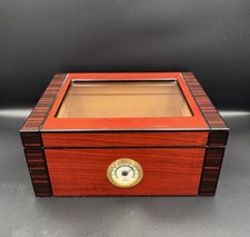 Vintage Glass-Top Humidor –