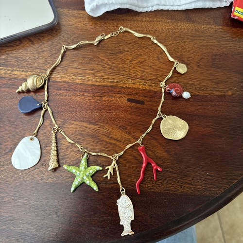 Seashell necklace starfish - seashell,
