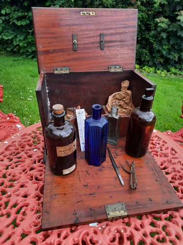 Antique apothecary cabinet