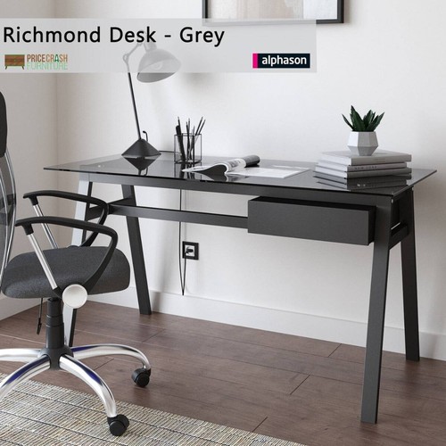 Richmond desk grey by - grey,