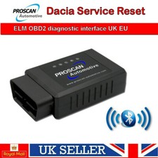 ELM 327 bluetooth for use with Dacia Service Reset app OBD