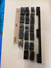 Letterpress Notting Patent Steel quoins, 17 no. single 1 no. triple.