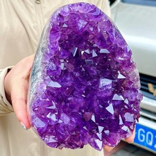 6.48LB  Natural high-quality amethyst quartz cave ground crystal specimen