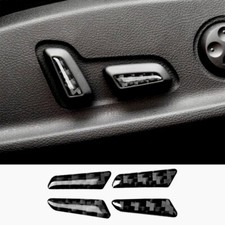 Audi A6 A7 Q5 Q7 Real Carbon Fibre Seat Adjustment Button Trim Cover