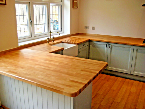 Clearance solid beech worktop - solid,