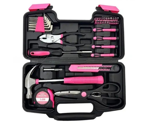 Ladies pink tool box - box, set
