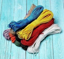 2mm Paracord Bushcraft Survival Cord Rope Lanyard multicolour 15 25 50 100 ft