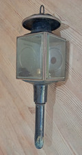 Vintage candle powered carriage light lamp lantern 18 inches total length