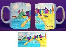 Tenby Pembrokeshire Painting Mug by Jane Kilner