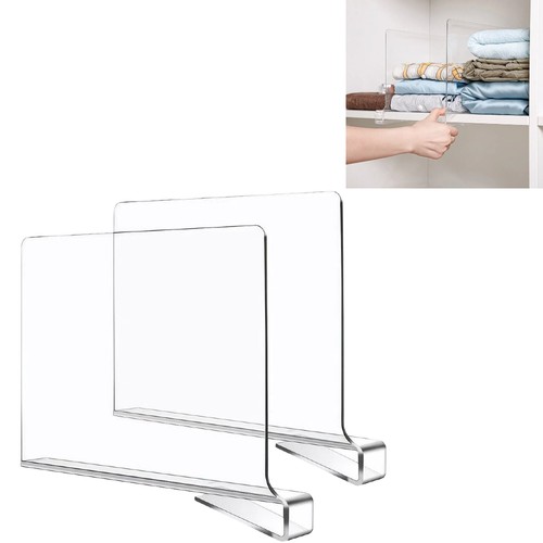 Clear shelf dividers for - shelf,