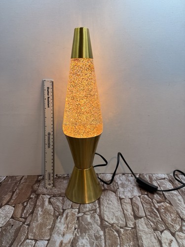 Vintage orange glitter lava - vintage,