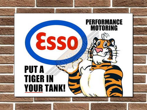Esso tiger metal sign garage - esso,