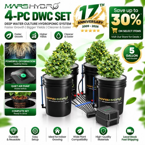 Mars hydro dwc - mars, hydroponics