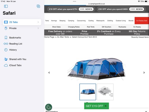 Corvus6 family tent - tent, plus