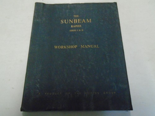 1959 sunbeam rapier service - 1959,