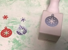 Rare Martha Stewart Card Craft Punch - Christmas Snowflake in a Bauble