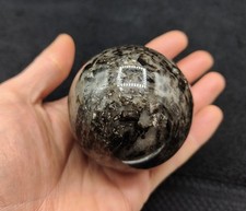 Large Black Mica in Quartz