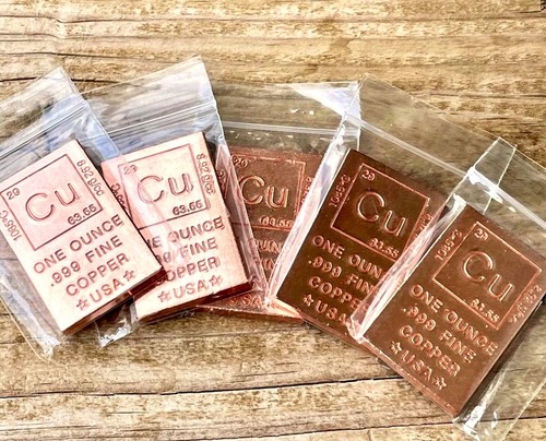 1oz copper elemental bar - 1oz,
