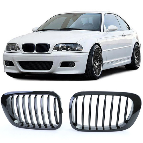 Black front grille bumper for - front,
