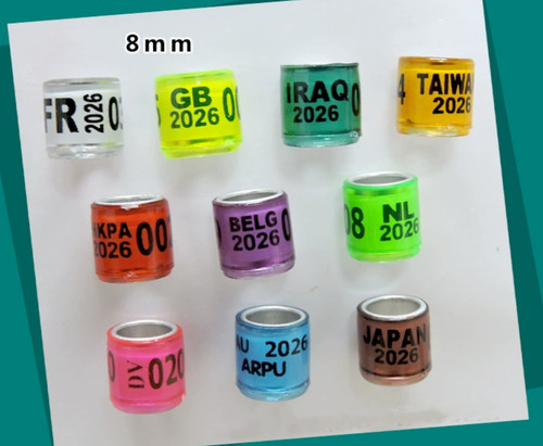 2026 multicolor 8mm - 8mm, foot