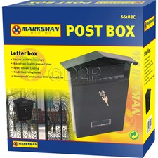 Steel post box postbox - post,
