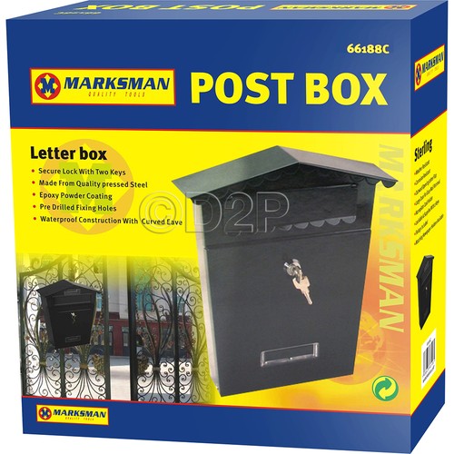 Steel post box postbox - post,