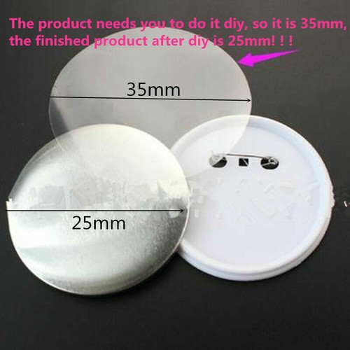 100pcs button badge - badge, metal