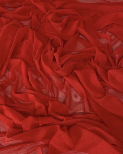 Metres red power mesh fabric - metres,