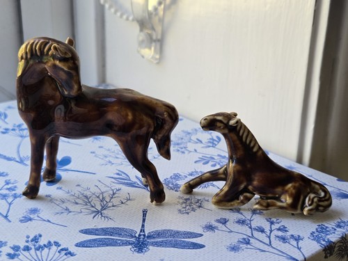 1970s vintage ceramic horse - ceramic,