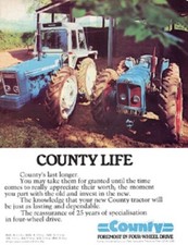 A3 Vintage County Tractor 764
