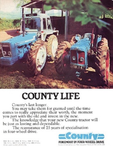 Vintage county tractor - a3, 764