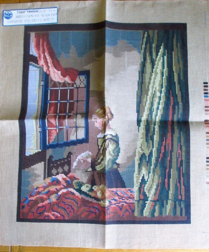 Vintage large german tapestry - vintage,