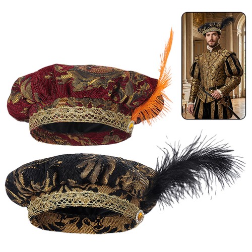 Medieval tudor hat with - hat,