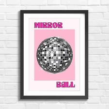 Disco Mirror Ball Pop Art