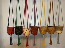 Macrame plant hanger - macrame, garden