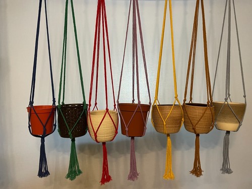 Macrame plant hanger - hanger, garden