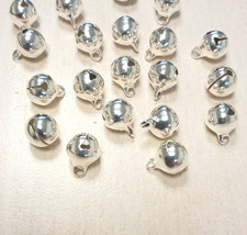 10mm quality round silver jingle Bells bulk copper charms Christmas DIY craft