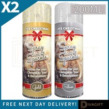 2 x CHRISTMAS SPRAY PAINT SET