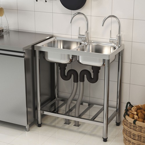Small double sink stainless - double,