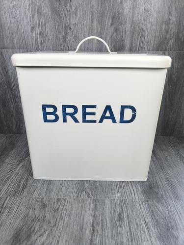 Vintage enameled metal bread - vintage,