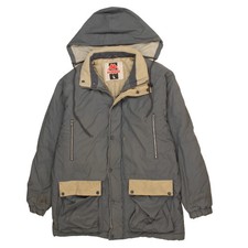 Vintage 90's Kappa Hooded Windbreaker Large Blue Jacket Full Zip