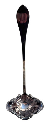 Silver plate clam shell punch - silver-plate,