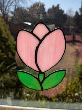 Handmade Stained Glass Tulip