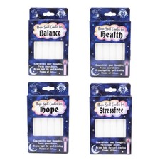 Magic Spell Candles White Magic Pagan Ritual Witchcraft Pack Of 6 Various Spells
