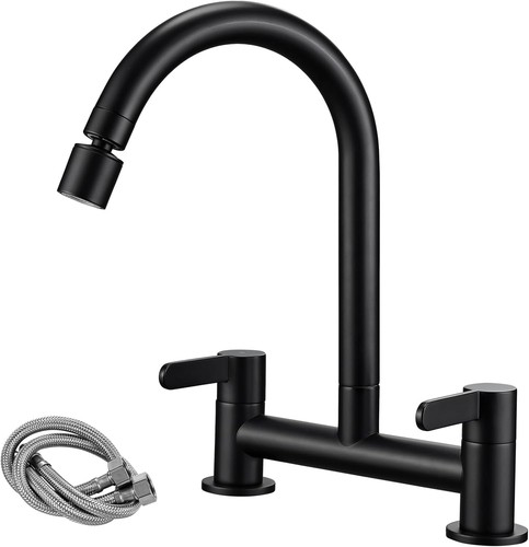 Black kitchen mixer - tap, 2