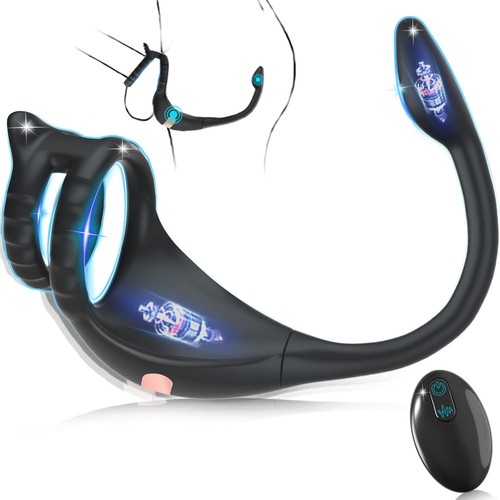 Penis cock ring anal vibrator - cock,